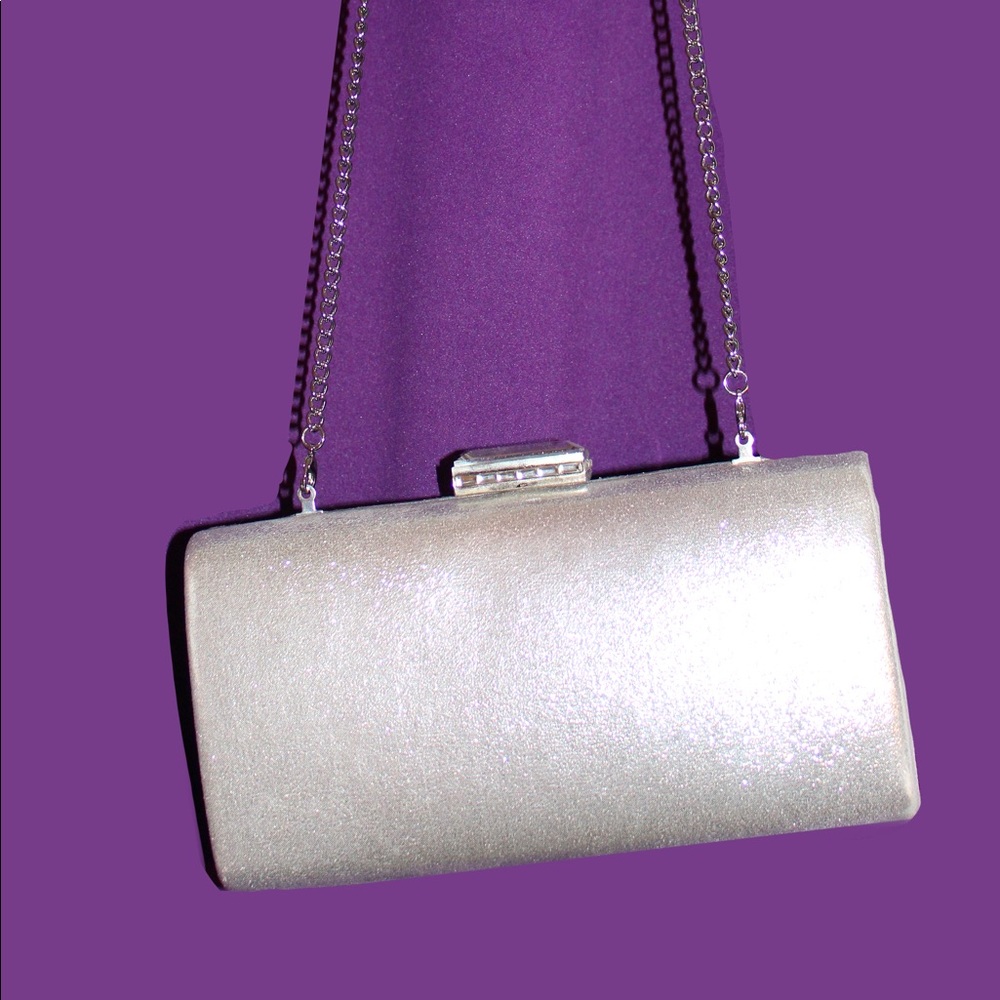 Nordstrom silver shimmer bag